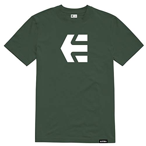 Etnies Icon - Camiseta (talla XL), color verde oscuro