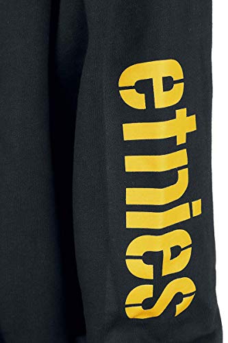 etnies Icon Hombre Sudadera con Capucha Negro/Amarillo M