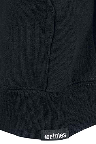 etnies Icon Hombre Sudadera con Capucha Negro/Amarillo M