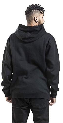 etnies Icon Hombre Sudadera con Capucha Negro/Amarillo M