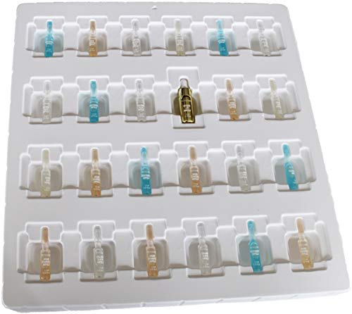 etre belle - Calendario de Adviento con ampollas para él y para ella, para alisar, proteger, rellenar y reducir las arrugas, disfruta de 24 productos profesionales de belleza efectivos para tu piel