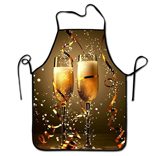 EU Delantal del Babero del Cocinero, Delantales cómodos del Cocinero para la Parrilla Que Cocina vítores Adulto, sin Bolsillos