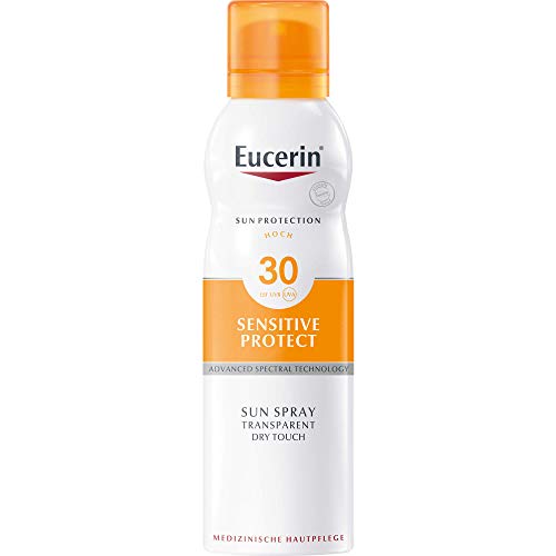 Eucerin Sensitive Protect Sun Spray Transparente Dry Touch SPF 30 Solución 200 ml