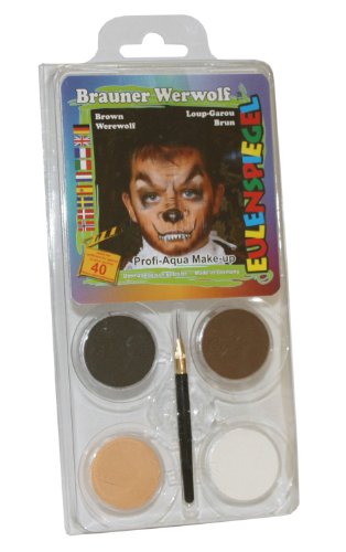 Eulenspiegel 204702 - hombre lobo truco Kit, 4 colores, incl. cepillos y las instrucciones