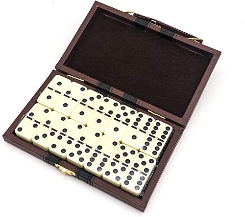 EUROXANTY®- Dominó de 28 Piezas con Maletín de Polipiel | Juego de Mesa Clásico | Fácil de Transportar | Clásicos de Mesa