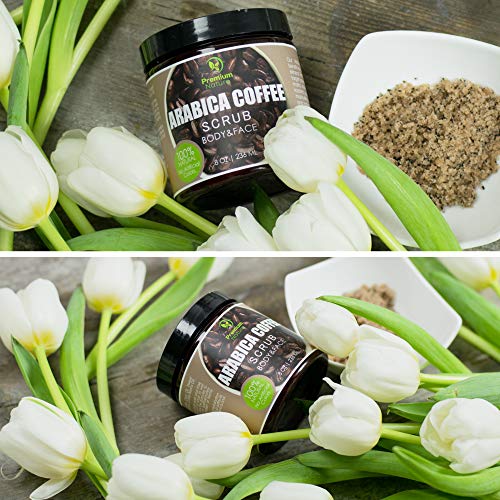 Exfoliante Premium Nature Natural Arabica Coffee, de café arábigo, de 227 g