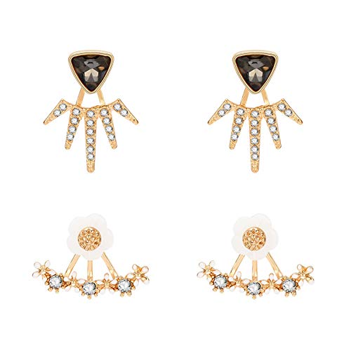 Explosivo Triángulo Negro Lleno De Taladro Multi-Corner Ear Nails Exagerado Red De Mujeres Europeas Y Americanas Red Red Pendientes De Personalidad