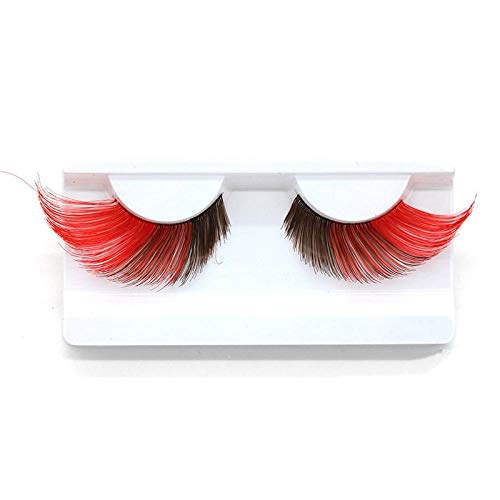 Extensiones de Pestañas Postizas Reutilizables Libre de Crueldad Pestañas de Color Fabricantes Al Por Mayor Pestañas Postizas Mascarada Color Cola de Ojo Super Largo Multicolor Se Puede Configurar