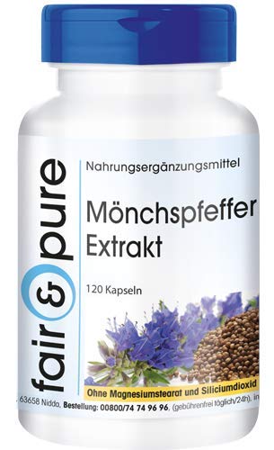 Extracto de Sauzgatillo con Zinc - Vitex Agnus Castus - Vegano - Alta pureza - 120 Cápsulas