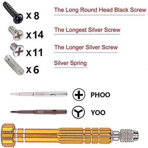 eXtremeRate Botones para Nintendo Switch Botón ABXY Botón de Dirección Botón de Disparador Resorte reemplazo Teclas SR SL L R ZR ZL con Herramientas para JoyCon, No Incluye Carcasa(Color Crema)