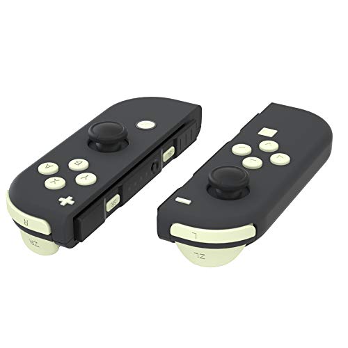 eXtremeRate Botones para Nintendo Switch Botón ABXY Botón de Dirección Botón de Disparador Resorte reemplazo Teclas SR SL L R ZR ZL con Herramientas para JoyCon, No Incluye Carcasa(Color Crema)