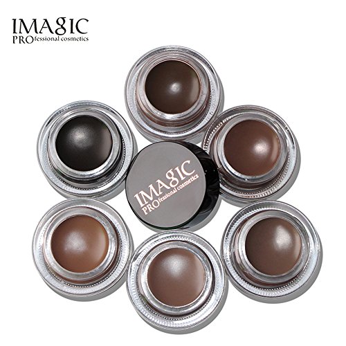 Eyebrow Gel Beauty Imagic Waterproof Make Up Cosméticos Long-wear Brow Gel Con Cepillo 6 Colores(#5)