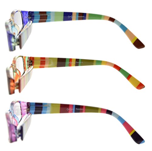 Eyekepper 3 Pack Ladies Reading Glasses para las mujeres Lectores más pequeños +1.50
