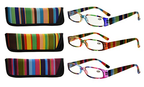 Eyekepper 3 Pack Ladies Reading Glasses para las mujeres Lectores más pequeños +1.50