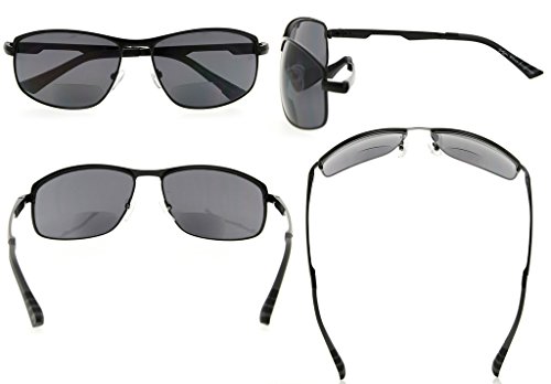Eyekepper Gafas de sol bifocales lentes de lectura para lectores al aire libre (Negro, 2.00)