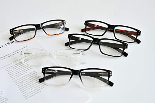 Eyekepper Primavera bisagras Vintage lectura gafas hombres lectores(Uno para cada color,+2.00)