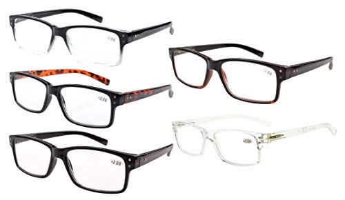 Eyekepper Primavera bisagras Vintage lectura gafas hombres lectores(Uno para cada color,+2.00)