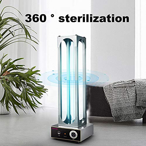 F-XW Lámpara de Desinfección UV + Ozono 150W, Luz Germicida Portátil, Clínica Casera Grande, Esterilización 360°, para Fábricas/Hotel/Jardines de Infancia