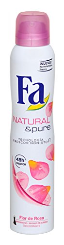 FA desodorante natural & pure flor de rosas spray 200 ml