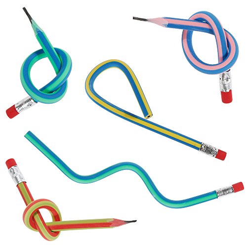 Faburo 35 Piezas Lapices Flexibles con Goma,Lapices Mágicos De Juguete para Fiestas de Cumpleaños Infantiles