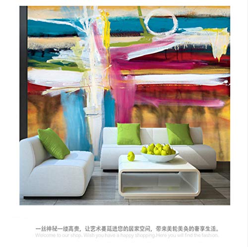 Factory Outlet Mural Grande Americano Abstracto Oficina Arco Iris 3D Papel Tapiz Para El Dormitorio Sala De Estar Tv Telón De Fondo (W)140x(H)100cm