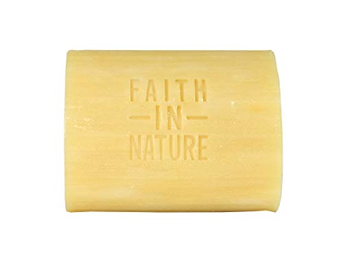 Faith in Nature Jabón de Manos Natural de Naranja, Detoxificante, Vegano y No Testado en Animales, sin Parabenos ni SLS, 100 g