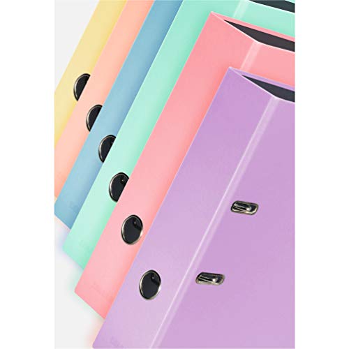 Falken - Carpeta en colores pastel, color Flamenco rosa. A4