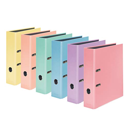 Falken - Carpeta en colores pastel, color Flamenco rosa. A4