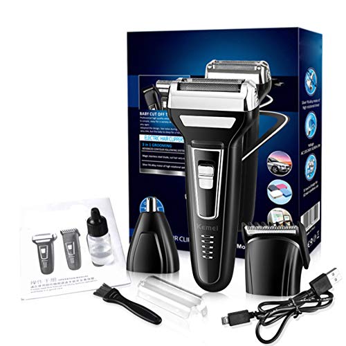 Famyfamy - Afeitadora eléctrica multifunción 3 en 1 para barba
