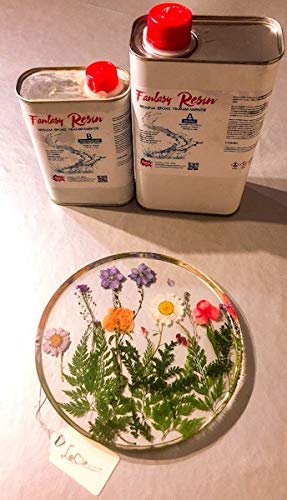 Fantasy Craft 0,3 Kg Fantasy, Resina epoxi Transparente Brillo Perfecto bicomponente de Colada(Varios Pesos Disponibles)