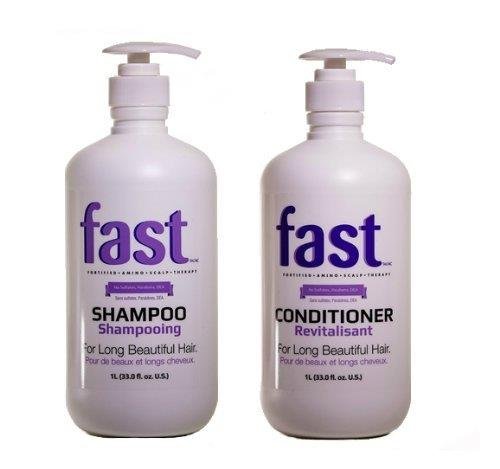 FAST Champú + Acondicionador - El mejor champú para el rápido crecimiento del cabello. Champú estimulante con biotina (de Canada) - 1 litro