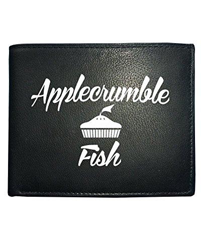 FatCuckoo APPLECRUMBLE & FISH – Cartera de piel para hombre de la marca Parody