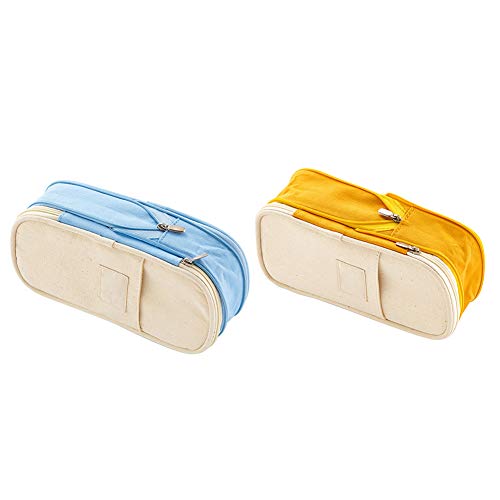 Faviye Estuche de lápices Gran Capacidad Macarons de Estilo japonés Estuche de lápices para Estudiante y Oficina