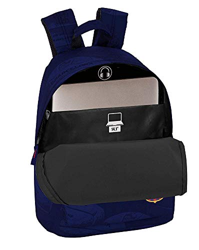FC Barcelona Ball Oficial Mochila Juvenil Para Portátil 14,1", 310x160x410mm