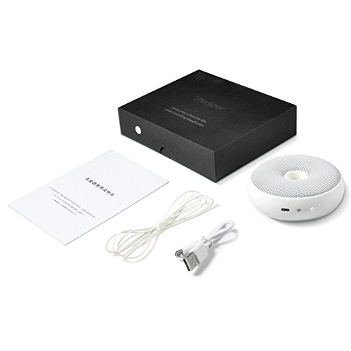 Fdit Purificador Aire Generador Ozono Redondo Eliminador Olor Carga USB Desodorante Hedor Ambientador Oxígeno Armario (Blanco)