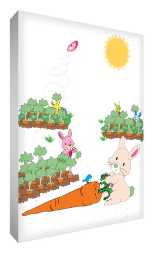 Feel Good Arte Decorativo Bloquear Monsieur Lapin en su jardín X 10,5 X 14,8 cm 2