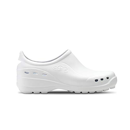 Feliz Caminar - Flotantes Shoes,  Zapato Sanitario, Blanco, 39 EU