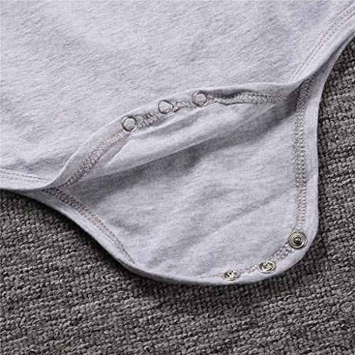 FELZ Peleles Bebe Niña Recien Nacido Mono Invierno Bebe Niño Bautizo Una Pieza para Niños,Mangas De Tatuaje, Navidad, 3-24 Meses, Gris/Negro