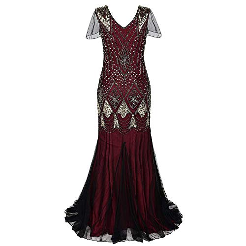 FELZ Vestidos Vestidos para Mujer,Vestido de Fiesta de Noche,Vestidos de Fiesta Mujer Largos,Vestido Profundo V,Vestido de Club Nocturno de Manga Larga