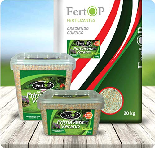 FertOP® - Abono para Césped, Primavera-Verano, Fertilizante de Liberación Lenta, 3 Meses. (Envase 5Kg/175m²)