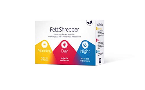 FettShredder QUEMAGRASAS potente para adelgazar | Pierde peso de forma rápida con L-carnitina | Con té verde y vitaminas | Supresor eficaz del apetito para hombre y mujer | 180 cápsulas