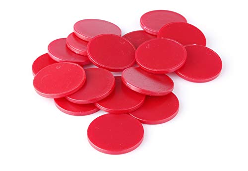 Fichas de 1 euro para carros de la compra en 7 colores, puede usarse como fichas de juego., plástico, Sattgrün, 100 unidades