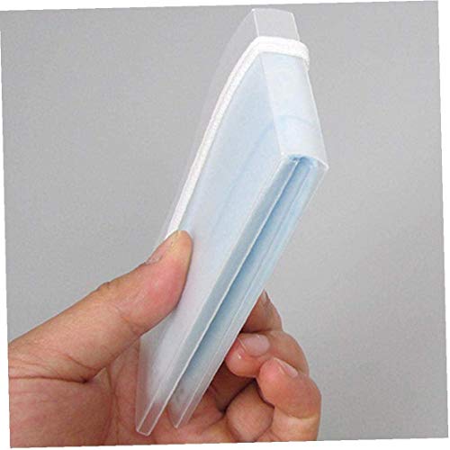 Fiesta Cotigo Estuche para Guardar Mascarillas Portátil,Mini Caja Plegables Transparente para Mascaras de Almacenamiento de Plástico - Paquete de 12 (Estuche de almacenaje)