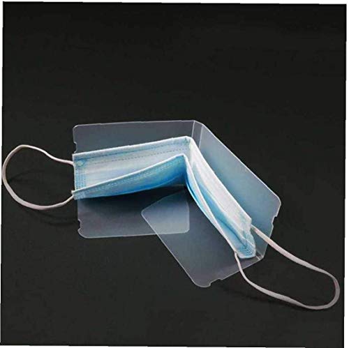 Fiesta Cotigo Estuche para Guardar Mascarillas Portátil,Mini Caja Plegables Transparente para Mascaras de Almacenamiento de Plástico - Paquete de 12 (Estuche de almacenaje)