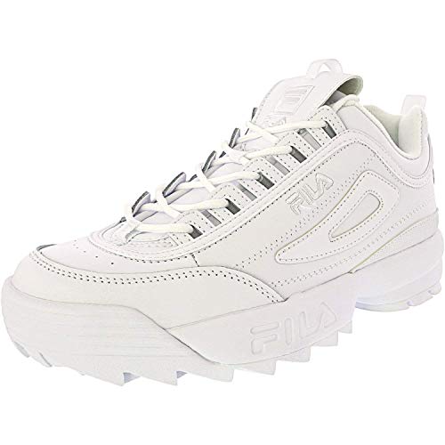 Fila Vintage Hombre Disruptor II Premium Trainers, Blanco, 36.5 EU