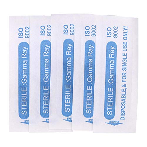 Filfeel 4Types 3D Ceja Microblading Tattoo Blade Aguja Pluma Pigment Ring Kit de práctica Accesorios Por Filfeel(Marrón claro)