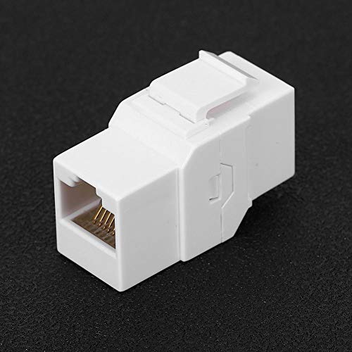 FILFEEL Paso de Red a través del módulo CAT6, Conector de Cable ABS CAT6, RJ45 para cableado Integrado relacionado con la Red, Toma de comunicación, área de Trabajo, Dispositivos electrónicos