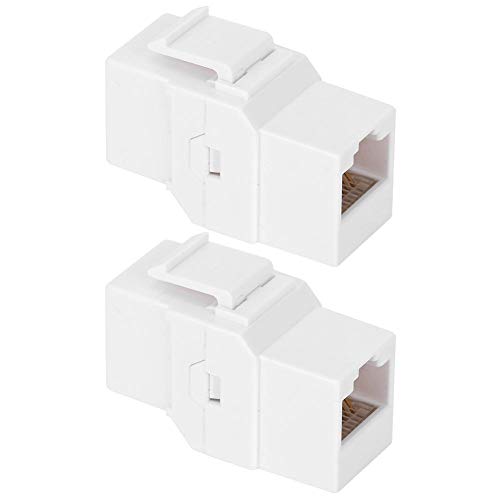 FILFEEL Paso de Red a través del módulo CAT6, Conector de Cable ABS CAT6, RJ45 para cableado Integrado relacionado con la Red, Toma de comunicación, área de Trabajo, Dispositivos electrónicos