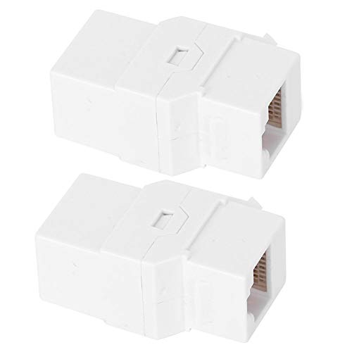 FILFEEL Paso de Red a través del módulo CAT6, Conector de Cable ABS CAT6, RJ45 para cableado Integrado relacionado con la Red, Toma de comunicación, área de Trabajo, Dispositivos electrónicos