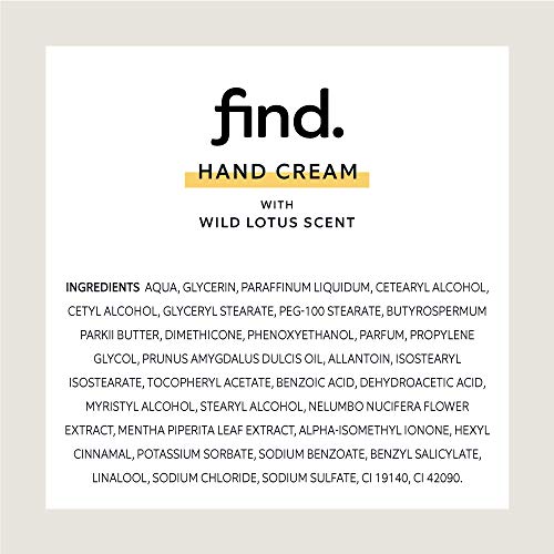 FIND - Colección set de regalo cremas de mano 3x75 ml (con perfumes de rosa de la India, jazmín y loto salvaje)